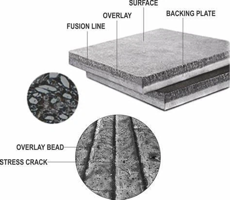 Hardfacing chrome carbide wire wear plate