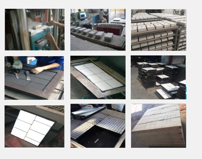 Vulcanized ceramic rubber wear plate