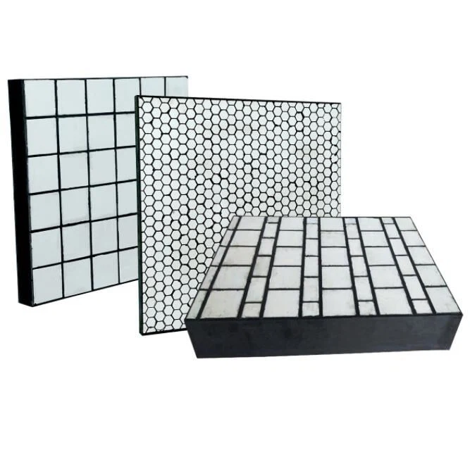 Composite rubber ceramic mat